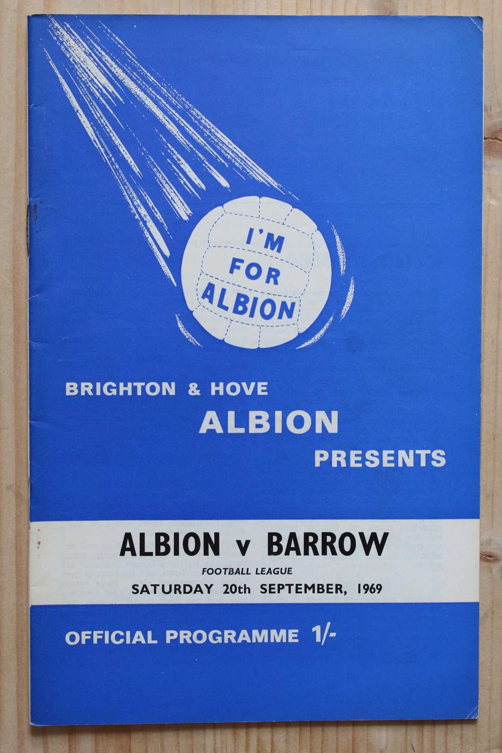 Brighton & Hove Albion FC v Barrow